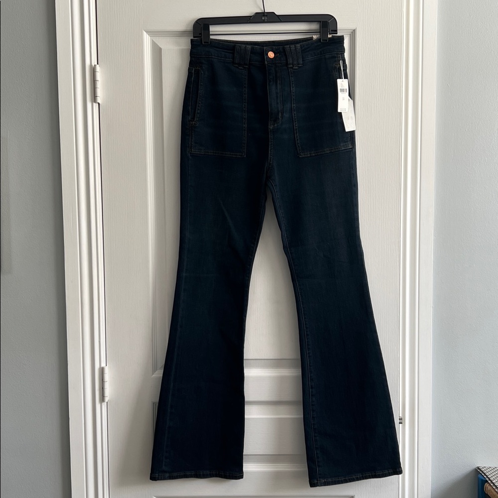Pilcro Women's Boot Cut Jeans - Dark Blue